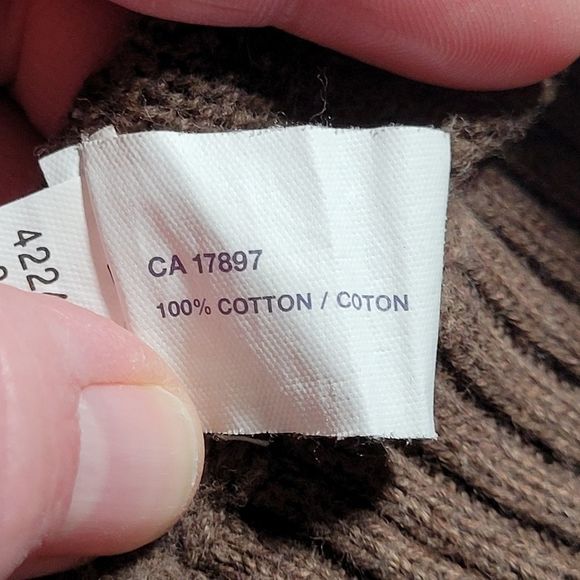 Gap V-Neck Sweater Neutral Earthy Brown Extra Large - Picture 6 of 10